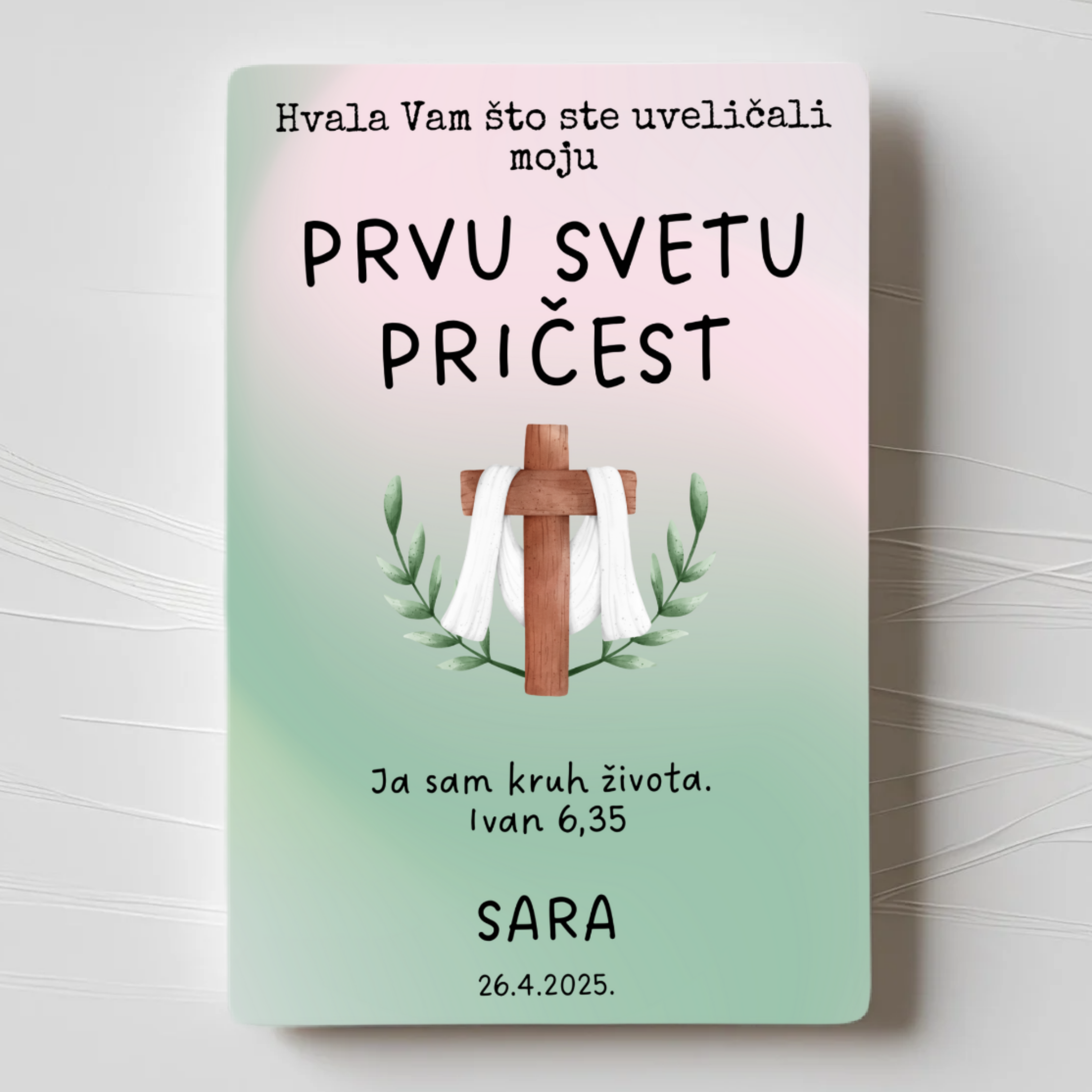 Zahvalnice za Prvu Svetu Pričest - Slika 2