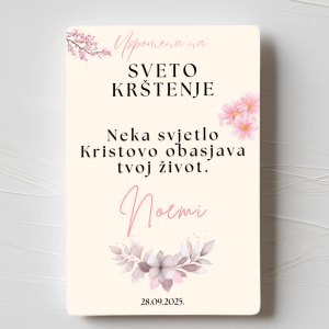 Zahvalnice za Krštenje - Dizajn 9