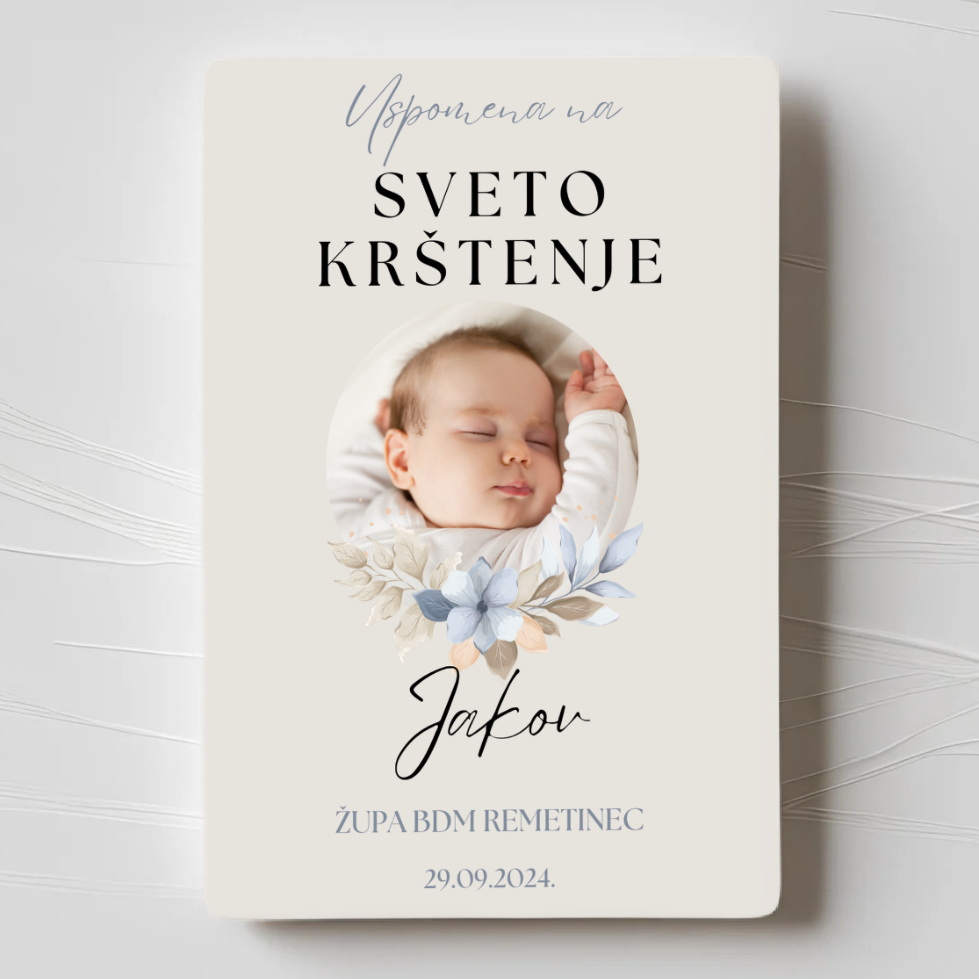 Zahvalnice za Krštenje - Dizajn 3