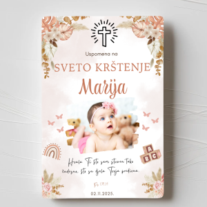 Zahvalnice za Krštenje - Dizajn 6