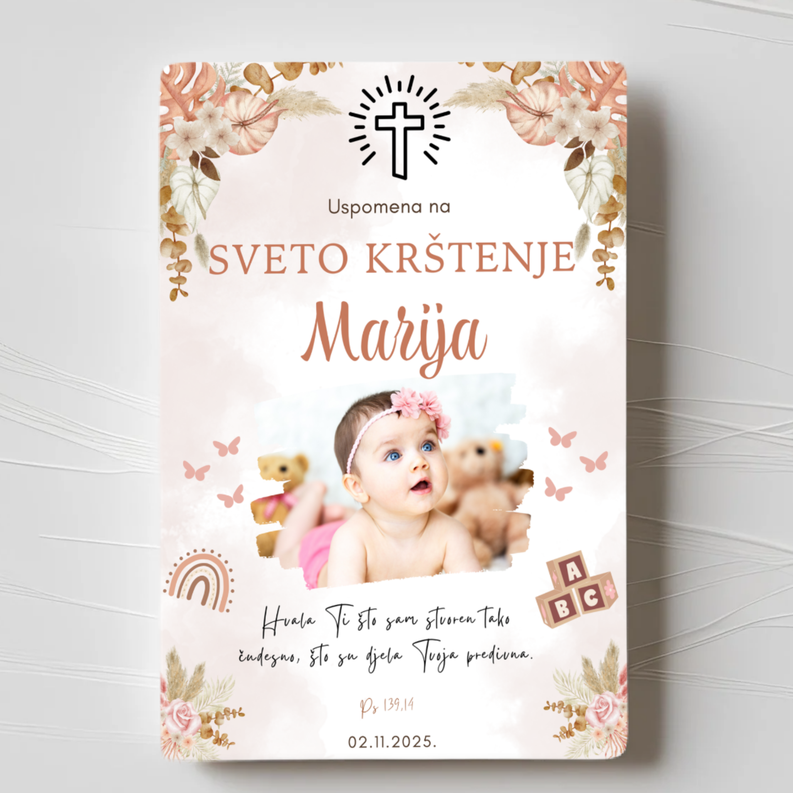 Zahvalnice za Krštenje - Dizajn 6